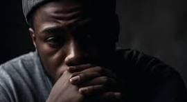 depressed black man