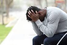 depressed man