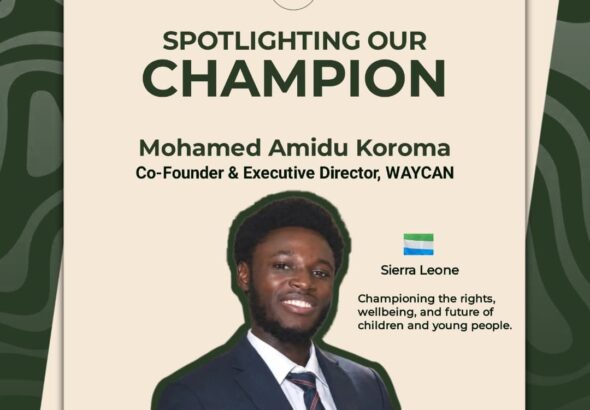 Mohamed Amidu Koroma recognised as SereniMind’s July 2026 Champion Spotlight honouree.