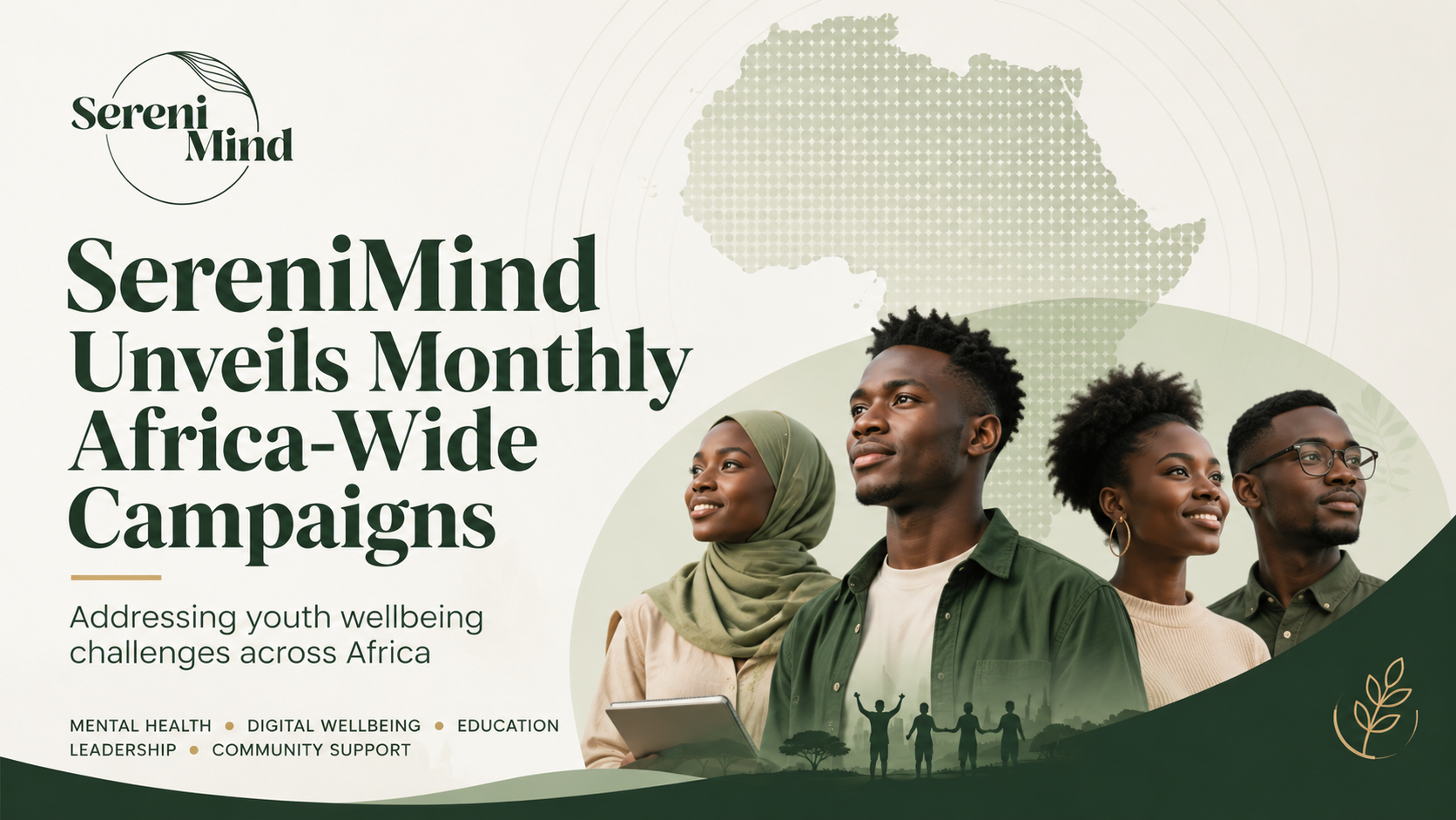SereniMind monthly Africa-wide campaigns addressing youth wellbeing challenges across Africa
